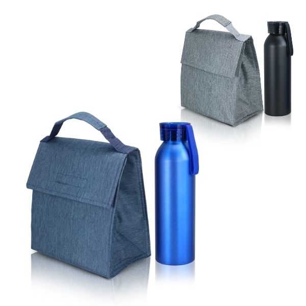 סט הכולל: 
בקבוק אלומיניום ML650 + 
צידנית אישית מאריג דו גווני מבודדת חום/קור L7. 